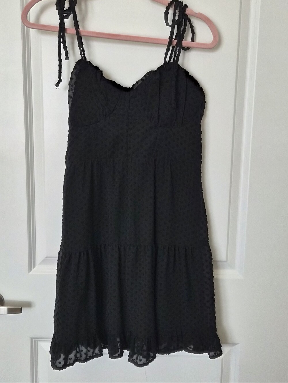 Wild Fable Block Textured Tie Strap Mini Dress Size Medium